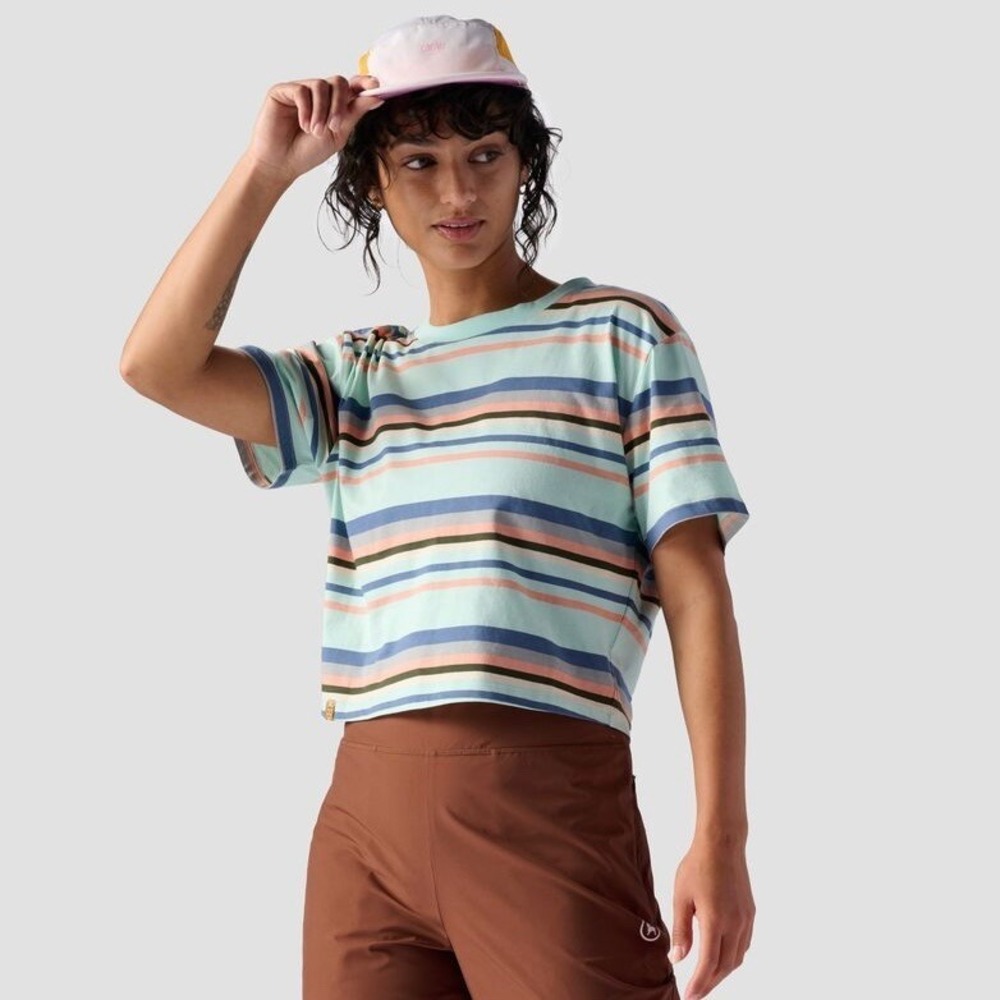Stoic Women's Short-Sleeve Striped‎ All Activity T-Shirt